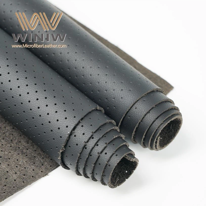 1.4mm Delikli Mikrofiber Kumaş Taklit Oto Deri
