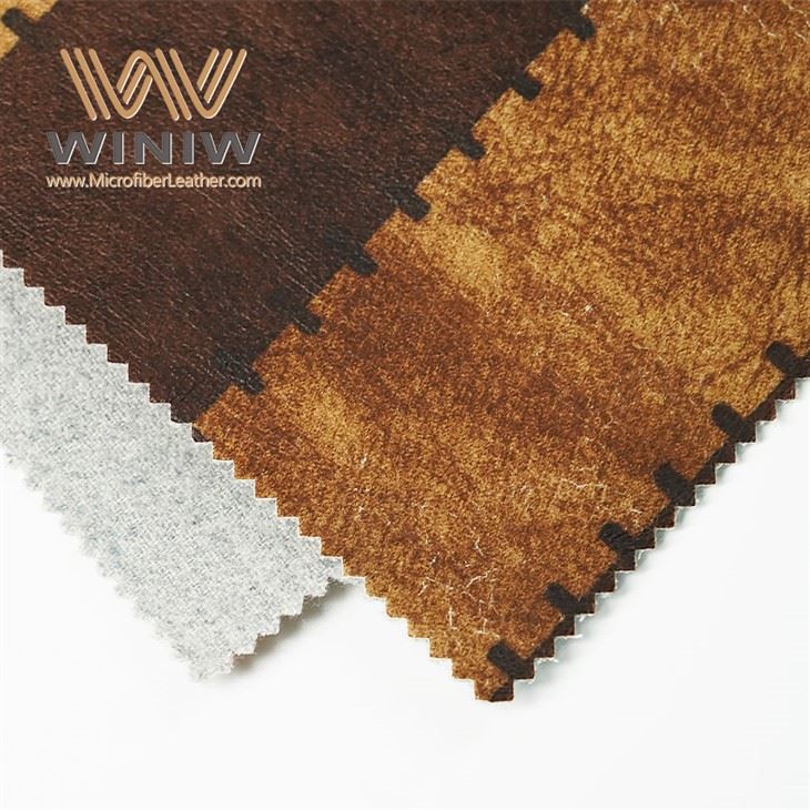 Katlanmaya Dayanıklı Mikro Fiber Kumaş Taklit PU Kanepe Malzemesi
