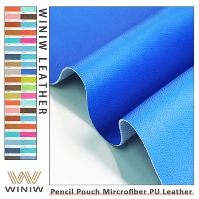 0. 6mm Çevre Dostluğu Mikrofiber Sahte Deri Kumaş Kalem Çantası